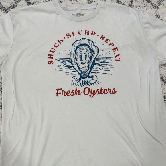Academy Other - Academy White Oyster Graphic Tee